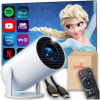 FILMOVÝ PROJEKTOR MULTIMEDIÁLNY ANDROID TV WIFI PRENOSNÝ BLUETOOTH