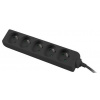 PREMIUMCORD Predlžovací kábel 230V 2m 5 zásuviek, čierny