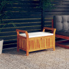 Záhradná lavica, lavička - Záhradná lavica s úložným priestorom a vankúšom, 91 cm, (Záhradná lavica s úložným priestorom a vankúšom, 91 cm,)