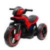 Detská elektrická motorka Baby Mix POLICE biela Červená