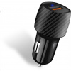 CONNECT IT InCarz QUICK CHARGE 3.0 nabíječka do auta, 1x USB-A, 3 A, carbon CCC-5012-CA