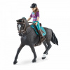 Schleich 42541 Hnedovlasá Lisa s pohyblivými kĺbmi na koni