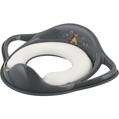 MALTEX Redukcia na WC s úchytmi mäkká Koník Minimal - steel grey