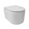Mereo Keramika - Závesné WC s doskou Slim, softclose, rimless, biela VSD84S1