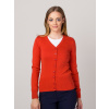 Dámsky kardigan v tehlovej farbe 14222