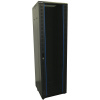 XtendLan 42U/600x800 stojanový, čierny, sklenené dvere, plný chrbát (ECO-42U-68-BLACK)