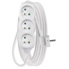 EMOS SK s.r.o. Predlžovací kábel 5 m / 3 zásuvky / biely / PVC / 1,5 mm2 - P0315R