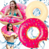 VEĽKÉ NAFUKOVACIE KOLIESKO MATRAC DO VODY NA PLÁVANIE DO BAZÉNA DONUT KOLIESKO 90CM XXL