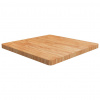 vidaXL Štvorcová stolová doska bledohnedá 70x70x4cm lakovaný dub - Hnedá - 4132-145928