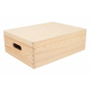 ČistéDrevo Drevený box s vekom 40 x 30 x 14 cm