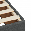 vidaXL Boxspring posteľ s matracom tmavosivá 160x200 cm látka - Sivá - 161929-57376