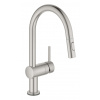Grohe MintaTouch Elektronická drezová batéria s výsuvnou sprškou, supersteel 31358DC2-GR