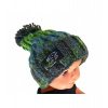 R-SPEKT Dětský kulich Maxi PomPom Beanie Šedozelený