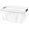 Úložný box s vekom Kon-Plast 32 l priehľadná