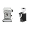 Ascaso Dream ONE, leštený hliník + Rocket Espresso FAUSTINO 3.1, black