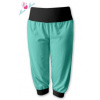 Be MaaMaa Športové 3/4 legíny CAPRI - mäta / čierna S/M
