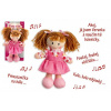 Teddies Bábika Verunka handrová plyš 20cm česky hovoriaca