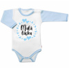 Body dl.rukáv s vtip. textom Baby Nellys, Malá láska, chalan 86 (12-18m)
