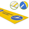 Protišmykový profil GFK, medium, žltý, Madlo, 230 x 800 mm, samolepiaci