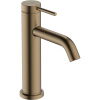 HANSGROHE Tecturis S páková umývadlová batéria CoolStart s odtokovou súpravou s tiahlom, výška výtoku 105 mm, kartáčovaný bronz, 73314140