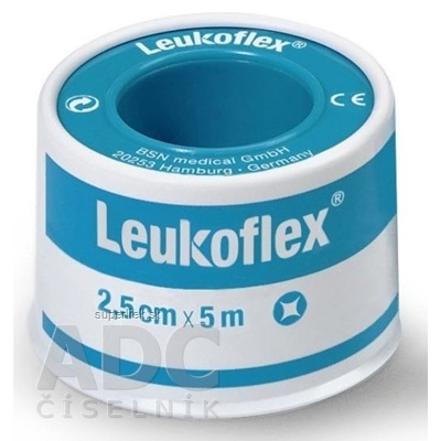 LEUKOFLEX náplasť na cievke, 2,5cm x 5m, 1x1 ks, 42078791