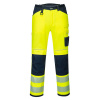 PORTWEST Kalhoty PW340 Hi-Vis, do pasu, reflexní POR-PW340YNR40 40 Žlutá/navy Standartní