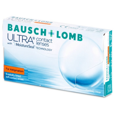 Bausch & Lomb Bausch + Lomb ULTRA for Astigmatism (6 šošoviek) Dioptrie +3,75, Cylinder -2,25, Os 170°