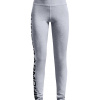 Dievčenské nohavice Under Armour Girls Sportstyle Branded - mod gray medium heather/black - Sivý (L)