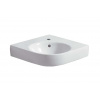 Geberit Selnova Compact Rohové umývadielko 70x62 cm, s 1 otvorom na batériu, biela 501.508.00.7