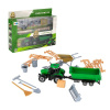 CreativeToys Traktor s prívesom a príslušenstvom