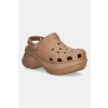 Šľapky Crocs Classic Bae Clog hnedá farba, na platforme, 206302