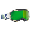 brýle FURY CH modrá/zelená, SCOTT - USA, (plexi zelený chrom) M152-513