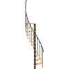 Minka STAIRS Priestorovo točité schodisko Suono Smart buk/čierna 133 x 78 cm
