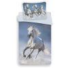 Jerry Fabrics | Obliečky Horses white JF - 140x200, 70x90, 100% bavlna