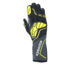 Race gloves Alpinestars Tech-1 ZX V4 with FIA, Tar Gray/Black/Yellow Fluo