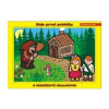 Doskové puzzle O perníkovej chalúpke 26x17cm 24 dielikov