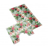 Bellatex koupelnové předložky 3D tisk sada 60x100, 60x50 cm Ibišek