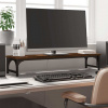 Stojan na monitor hnědý dub 85 x 23 x 15,5 cm kompozitní dřevo Hnědá 834009