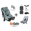 Set autosedačky BeSafe STRETCH s letným poťahom a doplnkami 2025 Stretch sea green mélange