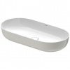 Duravit Luv - Umývadlo na dosku, 80x40 cm, bez prepadu, biela/matná sivá 0379802300