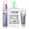 Biomed Superwhite Biomed Natural Whitening ústna voda 500 ml + Biomed Pink Salt zubná kefka 1 ks + Biomed Superwhite posilňujúca zubná pasta s kokosovým olejom 100 g