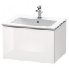 Duravit L-Cube - Umývadlová skrinka 40x62x48 cm, 1 zásuvka, lesklá biela LC614002222