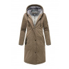 Marikoo Dámska zimná parka s kapucňou Ledalaa, stone brown - M