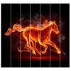 Fire tlačený obrázok ... 210x195 cm (Tlačený obrázok Fire Horse 210x195)