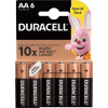 Alkalická batéria Duracell AA (R6) 6 ks