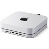 Satechi USB-C stojan a Hub pre Mac Mini/Studio s NVMe SSD, Silver ST-GMMSHS