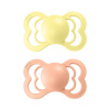 BIBS Supreme cumlíky z prírodného kaučuku 2ks - Peach Sunset / Sunshine - 2 (6–18 mesiacov)