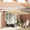 Ručná zaťahovacia markíza s viacfarebným LED pásikom 350 x 250 cm