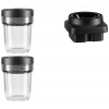 KitchenAid Nádoba malá 2x 200 ml, 2x víko, 1x nože 5KSB2040BBB