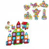 FAREBNÉ 3D magnetické KONŠTRUKČNÉ kocky MAGNETIC TILES 70 Elem.